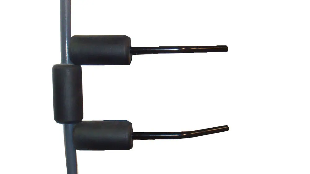 SK erikoistankoihin jatkokahvat 1 Kaksi mustaa kahvaa, suorat varret.