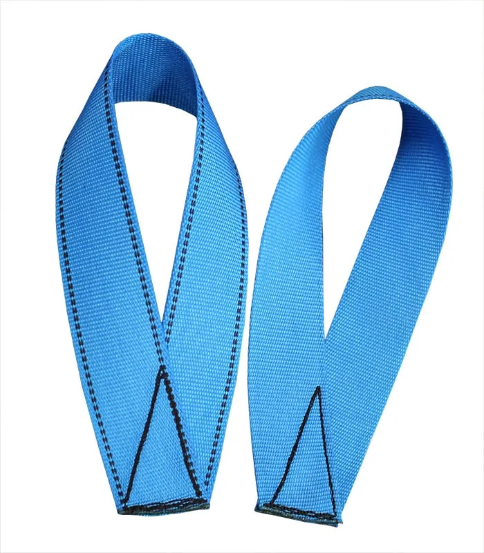 Kaksi sinistä hihnaa yhdessä.