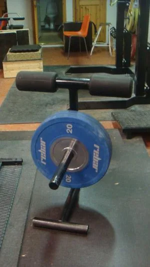 Zercher Trainer 1 Painonnostoteline sinisellä levyllä