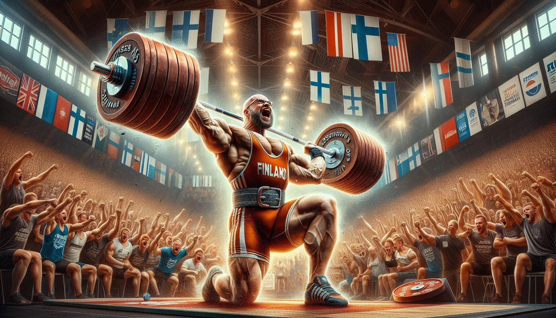 Ensimmäinen 300 kilon penkkipunnerrus Suomessa Ensimmäinen 300 kilon penkkipunnerrus Suomessa