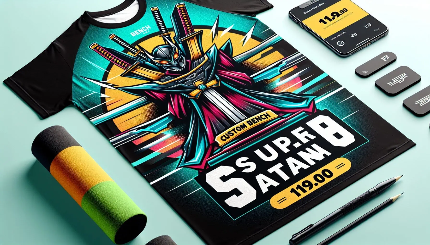 Super Katana custom paitoja Super Katana custom paitoja