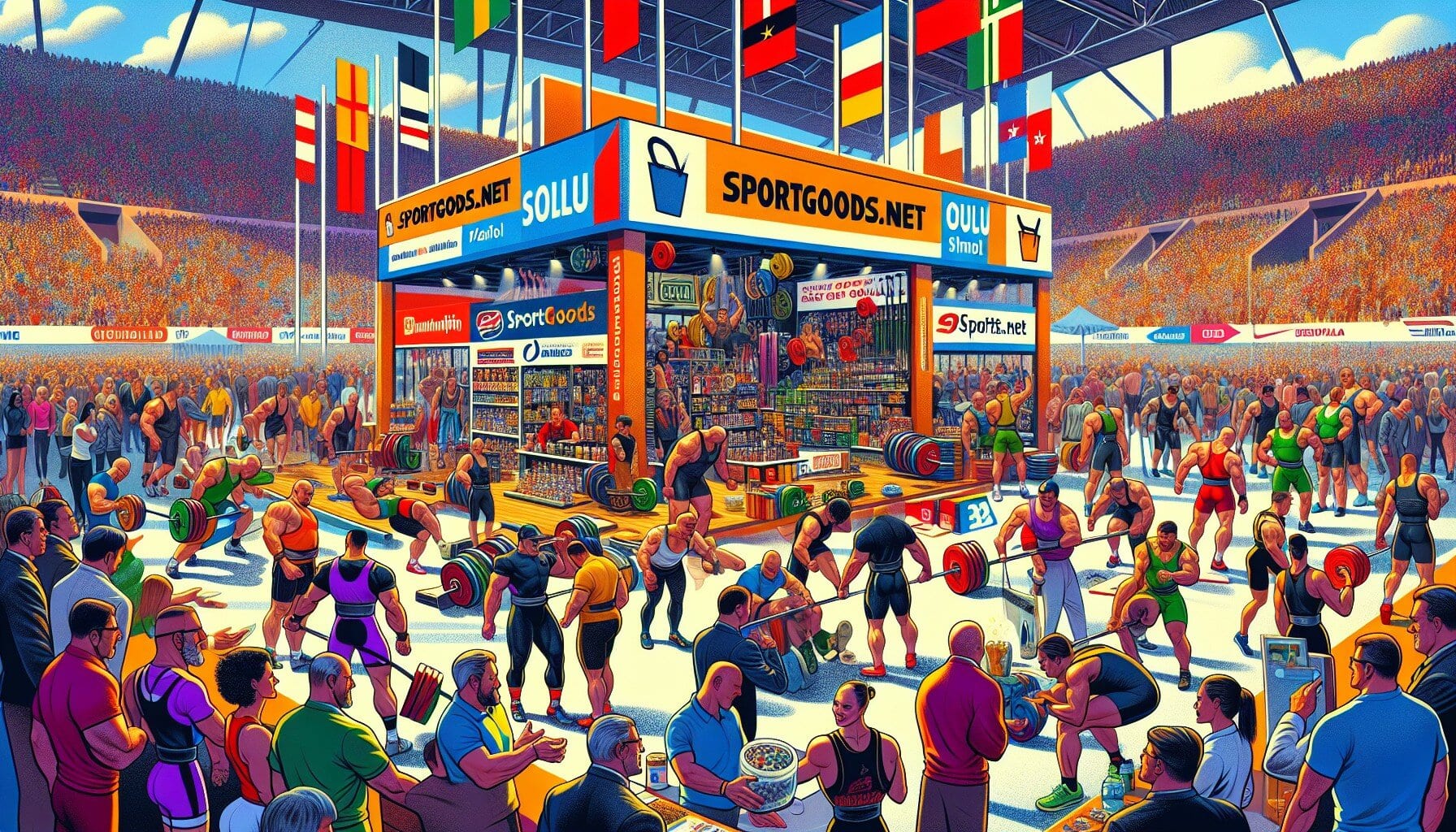 SportKraft.net myyntipiste SVNL Klassisen voimanoston SM kilpailussa Oulussa!