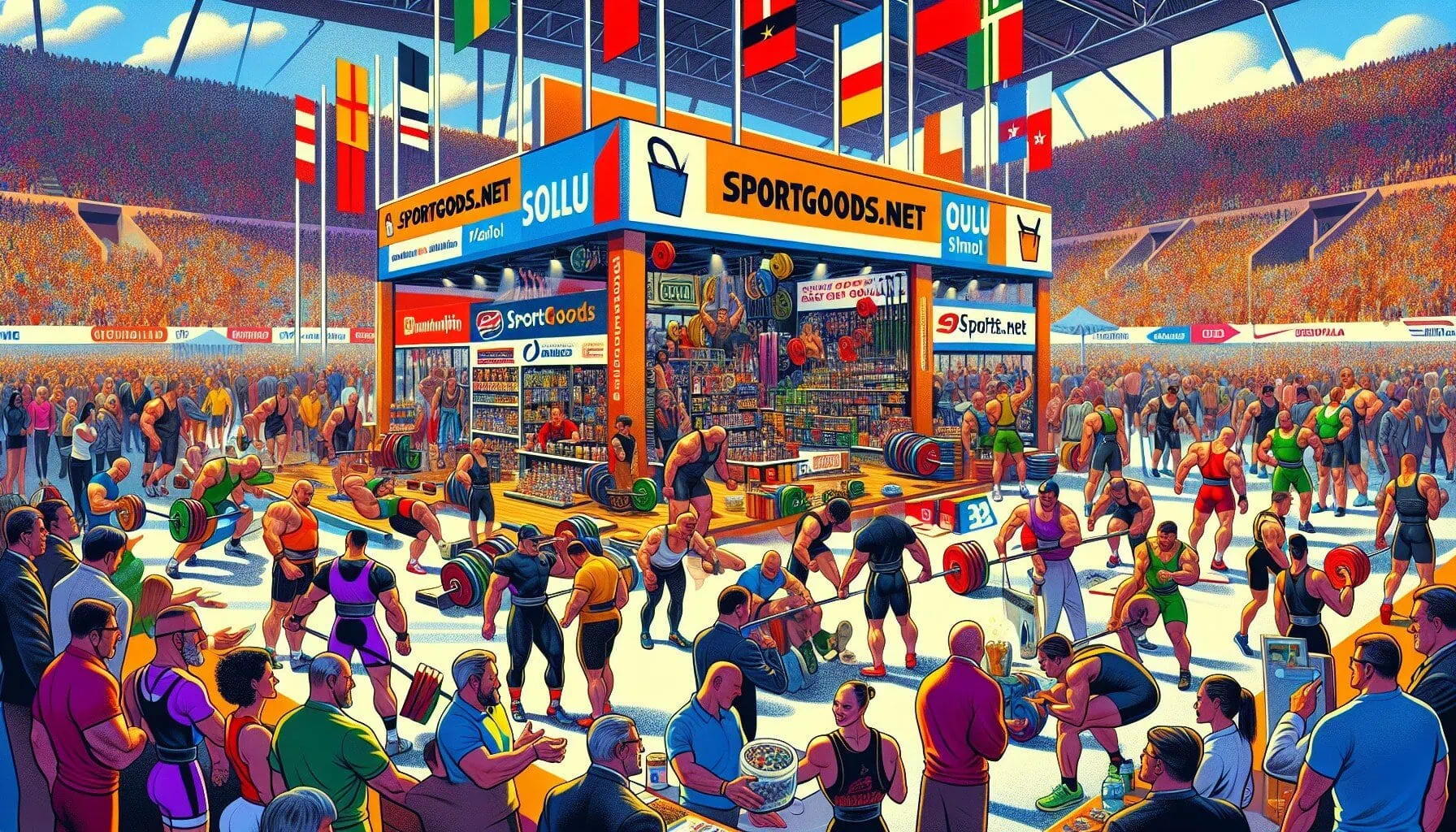 SportKraft.net myyntipiste SVNL Klassisen voimanoston SM kilpailussa Oulussa!